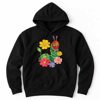 Teacher Retro Flowers And Hungry Caterpillar Kindergarten Gift Hoodie