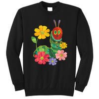 Teacher Retro Flowers And Hungry Caterpillar Kindergarten Gift Sweatshirt