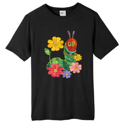 Teacher Retro Flowers And Hungry Caterpillar Kindergarten Gift Tall Fusion ChromaSoft Performance T-Shirt