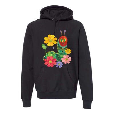 Teacher Retro Flowers And Hungry Caterpillar Kindergarten Gift Premium Hoodie