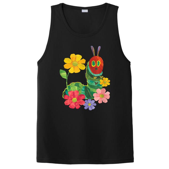 Teacher Retro Flowers And Hungry Caterpillar Kindergarten Gift PosiCharge Competitor Tank