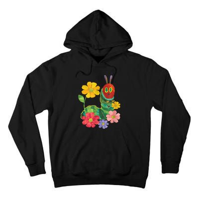 Teacher Retro Flowers And Hungry Caterpillar Kindergarten Gift Tall Hoodie