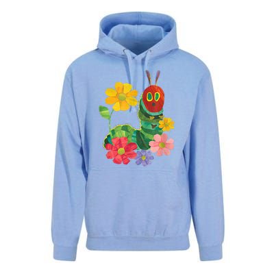 Teacher Retro Flowers And Hungry Caterpillar Kindergarten Gift Unisex Surf Hoodie