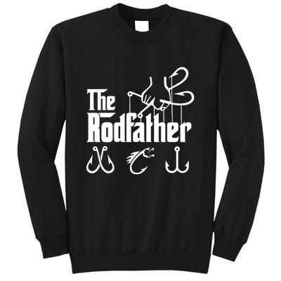 The Rodfather. Funny Fishing For Fisherman Dad Fathers Day Gift Sweatshirt