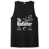 The Rodfather. Funny Fishing For Fisherman Dad Fathers Day Gift PosiCharge Competitor Tank