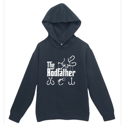 The Rodfather. Funny Fishing For Fisherman Dad Fathers Day Gift Urban Pullover Hoodie