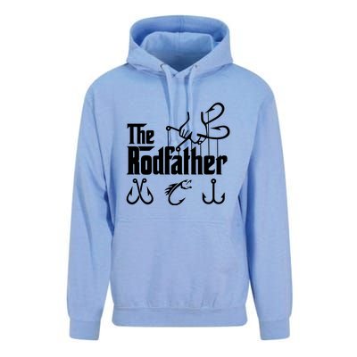 The Rodfather. Funny Fishing For Fisherman Dad Fathers Day Gift Unisex Surf Hoodie