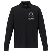 The Rizzard Funny Rizz Wizard Memes Performance Long Sleeve Polo