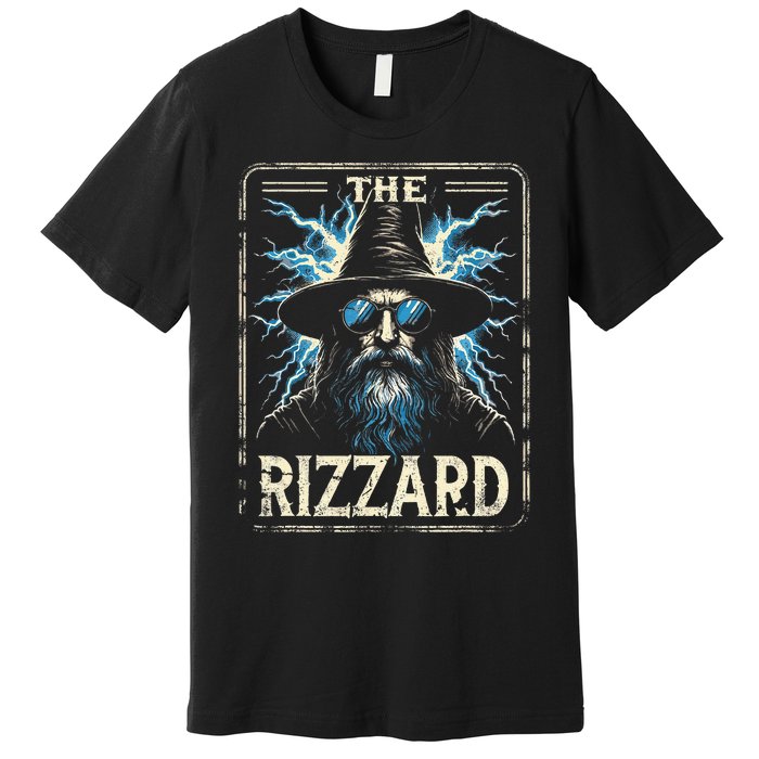 The Rizzard Funny Rizz Wizard Memes Premium T-Shirt