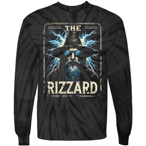 The Rizzard Funny Rizz Wizard Memes Tie-Dye Long Sleeve Shirt