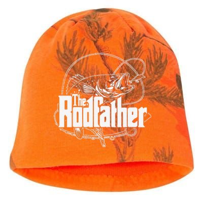 The Rodfather Funny Parody Fishing Gifts Kati - Camo Knit Beanie