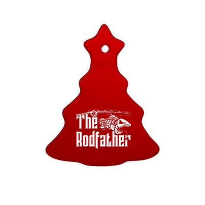 The Rodfather Fishing Ceramic Tree Ornament