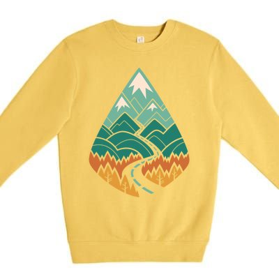 The Road Goes Ever On Summer Premium Crewneck Sweatshirt