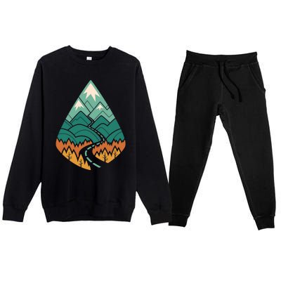 The Road Goes Ever On Summer Premium Crewneck Sweatsuit Set