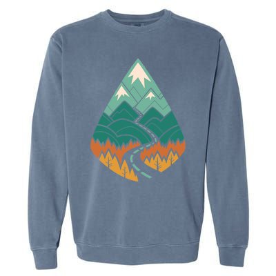 The Road Goes Ever On Summer Garment-Dyed Sweatshirt