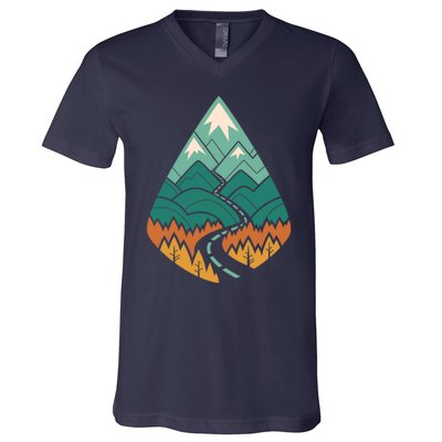 The Road Goes Ever On Summer V-Neck T-Shirt