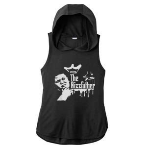 The Rizzler Godfather Funny Meme Ladies PosiCharge Tri-Blend Wicking Draft Hoodie Tank