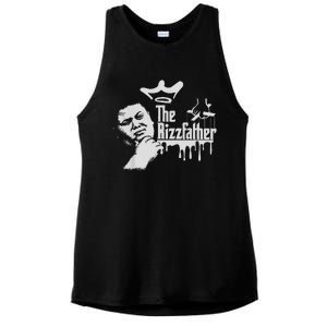 The Rizzler Godfather Funny Meme Ladies PosiCharge Tri-Blend Wicking Tank