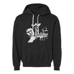 The Rizzler Godfather Funny Meme Garment-Dyed Fleece Hoodie