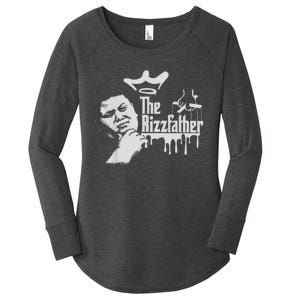 The Rizzler Godfather Funny Meme Women's Perfect Tri Tunic Long Sleeve Shirt