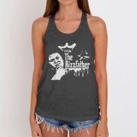 The Rizzler Godfather Funny Meme Women's Knotted Racerback Tank