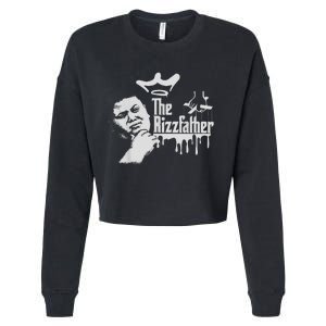 The Rizzler Godfather Funny Meme Cropped Pullover Crew