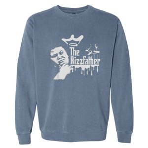 The Rizzler Godfather Funny Meme Garment-Dyed Sweatshirt