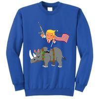 Trump Rhino Gun Merica 2020 Election Donald Republican Gift Sweatshirt