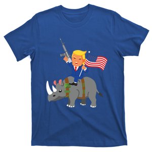 Trump Rhino Gun Merica 2020 Election Donald Republican Gift T-Shirt