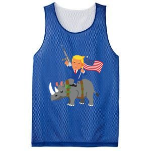 Trump Rhino Gun Merica 2020 Election Donald Republican Gift Mesh Reversible Basketball Jersey Tank