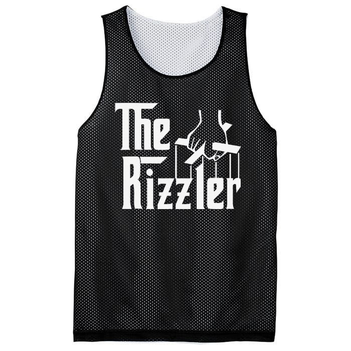 The Rizzler Gift Funny Mesh Reversible Basketball Jersey Tank