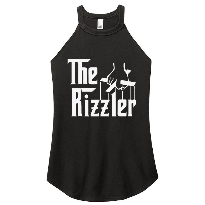 The Rizzler Gift Funny Women's Perfect Tri Rocker Tank