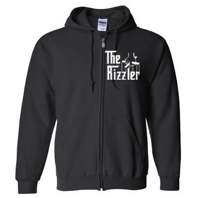 The Rizzler Gift Funny Full Zip Hoodie