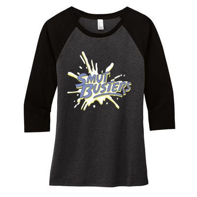 The Righteous Gemstones Smut Busters Women's Tri-Blend 3/4-Sleeve Raglan Shirt