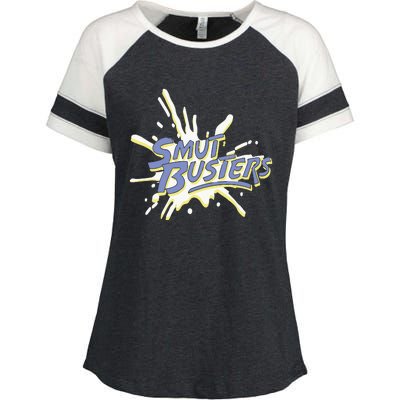 The Righteous Gemstones Smut Busters Enza Ladies Jersey Colorblock Tee