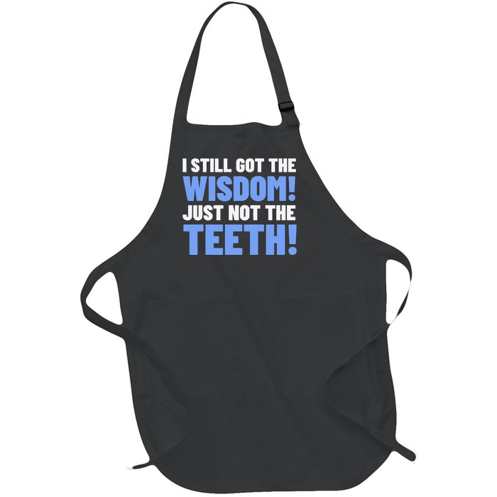 Tooth Removal Gifts & Funny Wisdom Teeth Full-Length Apron With Pockets