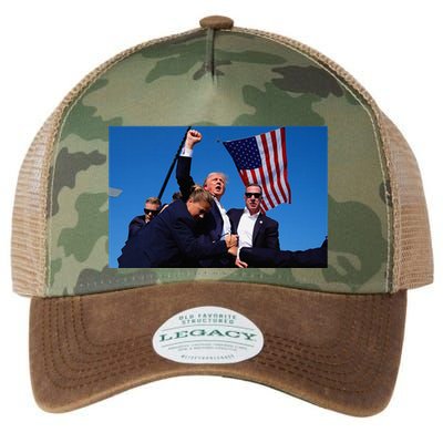 Trump Rally God Bless President Trump Legacy Tie Dye Trucker Hat