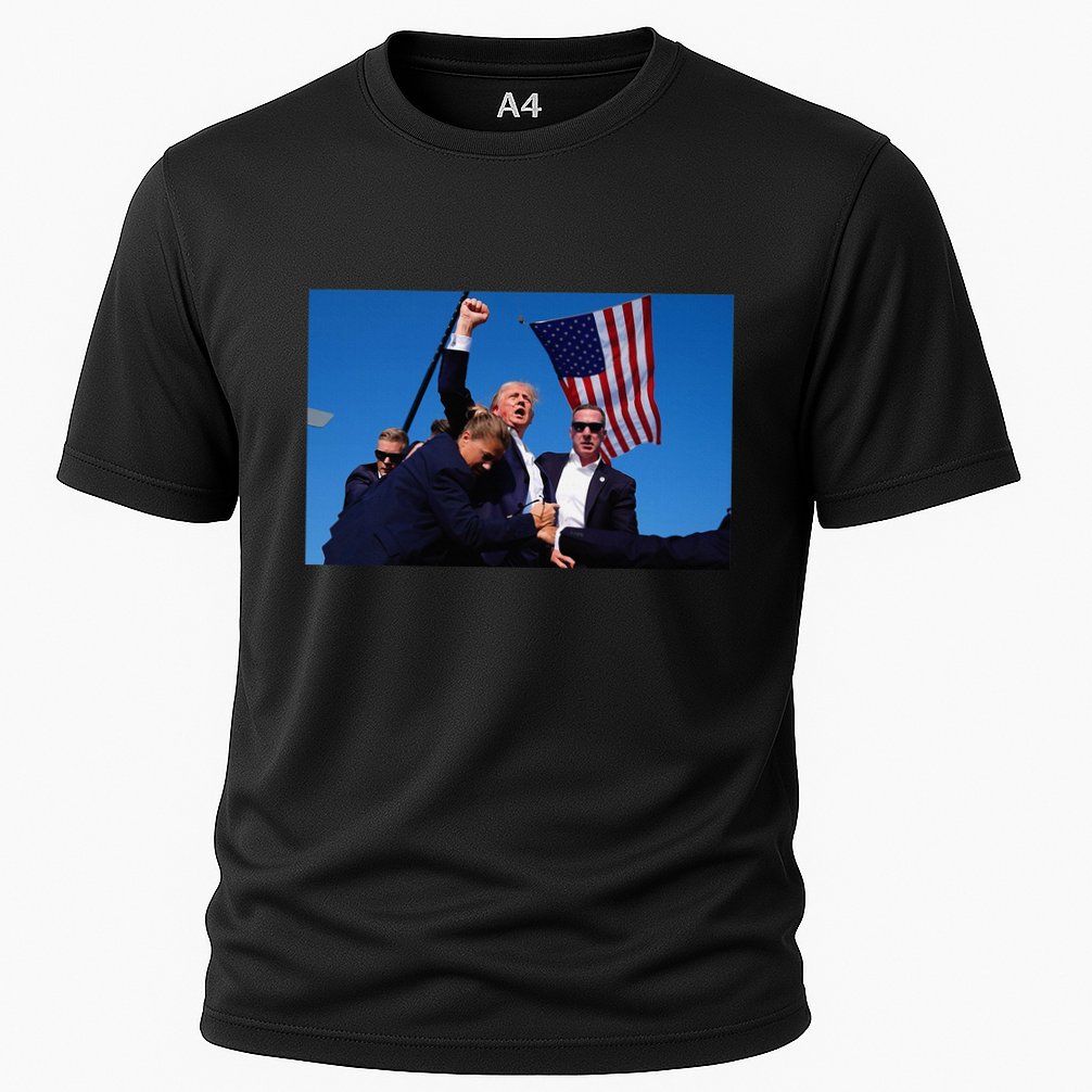 Trump Rally God Bless President Trump Cooling Performance Crew T-Shirt