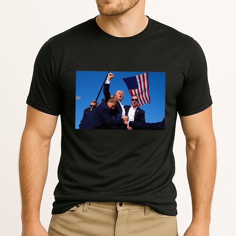 Trump Rally God Bless President Trump Cooling Performance Crew T-Shirt