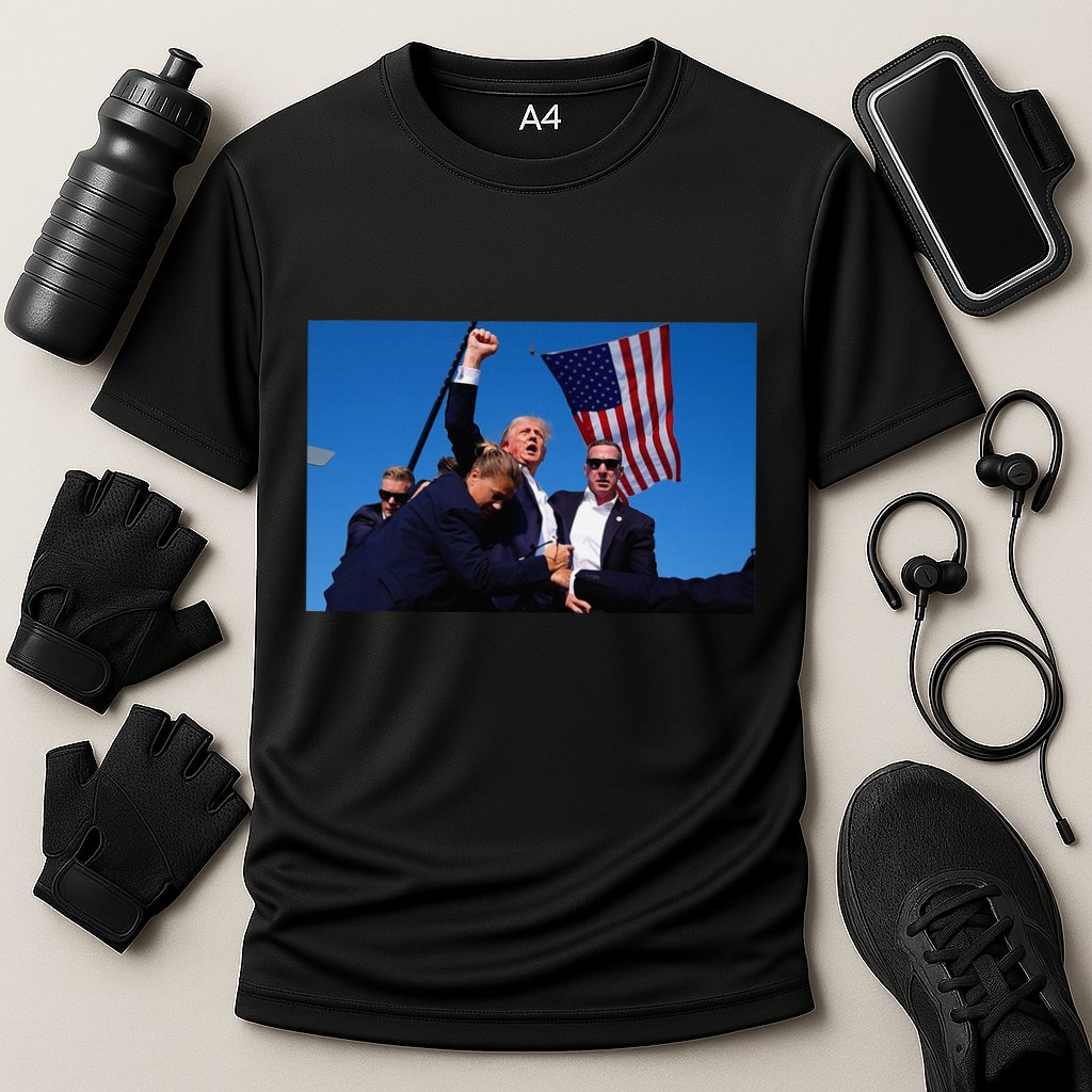 Trump Rally God Bless President Trump Cooling Performance Crew T-Shirt