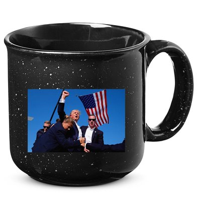 Trump Rally God Bless President Trump 15oz Campfire Ceramic Mug