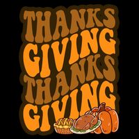 Thanksgiving Retro Groovy Holiday Cute Cooling Performance Crew T-Shirt