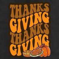 Thanksgiving Retro Groovy Holiday Cute 11oz C Handle Ceramic Mug