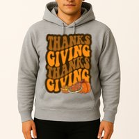 Thanksgiving Retro Groovy Holiday Cute Hoodie
