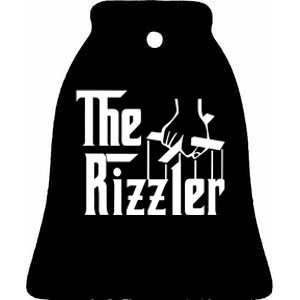 The Rizzler Godfather Ceramic Bell Ornament