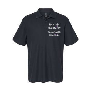 Teacher Runner Gift Funny Running Quote Run All The Miles Softstyle Adult Sport Polo