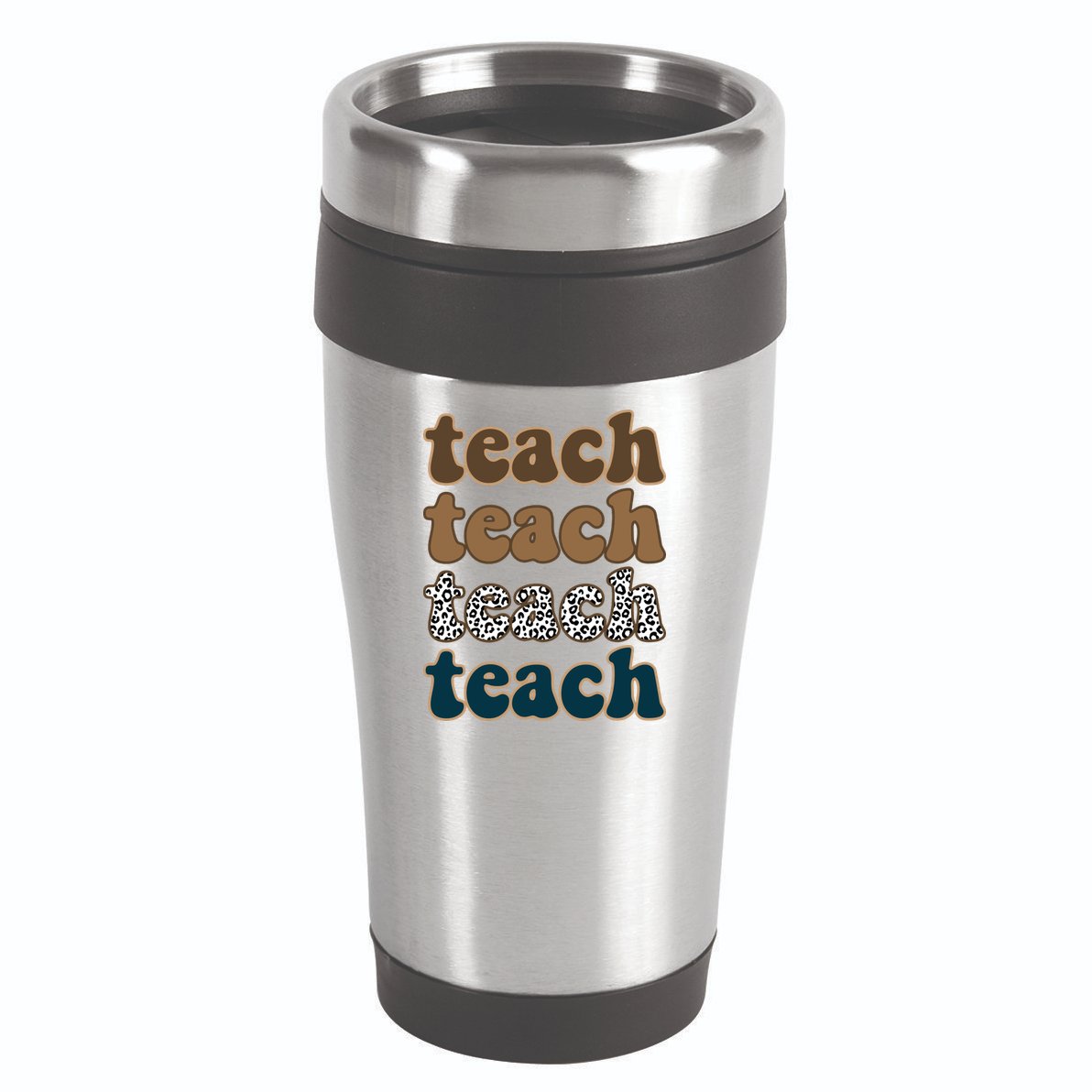 Teach Retro Gift For Teacher 16oz Travel Tumbler