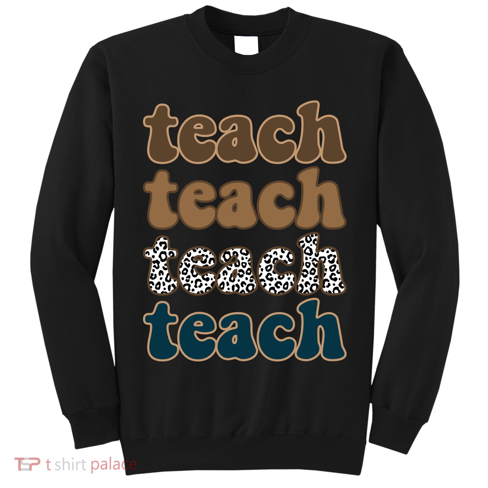 Teach Retro Gift For Teacher Tall Sweatshirt