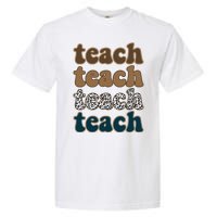 Teach Retro Gift For Teacher Garment-Dyed Heavyweight T-Shirt