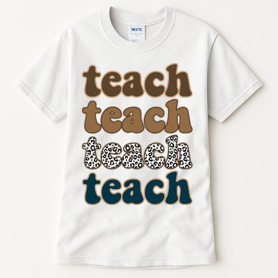 Teach Retro Gift For Teacher Tall T-Shirt